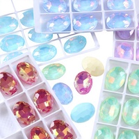 Strass ovales en verre couleur mocha, forme œuf de pigeon, pour accessoires de vêtements DIY, fleurs pour chaussures, décorations de sacs, pour anniversaire, vente en gros