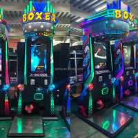 Machine de jeu d'arcade à monnayeur pour sports d'intérieur, plusieurs styles, avec testeur de force de boxe et machine de boxe et de kick.