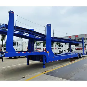 2 Axle Twin Axle Trailers Double Deck Vehicle Truck Trailers Car Carrier Truck 10 Car Hauler Trailer