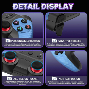 เครื่องเล่นเกมพกพา X2 Blue Game Stick 4K HD แบบย้อนยุค พร้อมจอยไร้สายคู่ ความจุ 64GB/128GB มีเกมให้เล่นกว่า 30000 เกม รองรับการเชื่อมต่อกับทีวี - Product Image 3
