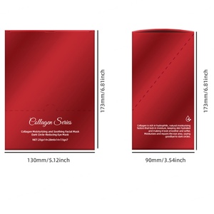 35 masques hydratants pour les yeux Sakura au ginseng rouge, pêche et camomille, raffermissants, anti-rides et apaisants, masque facial en tissu - Product Image 6