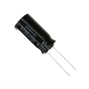 Condensador de orificio pasante original CAP ALUM 4700UF 20% 10V RADIAL 4700 uF UVZ1A472MHD - Product Image 1