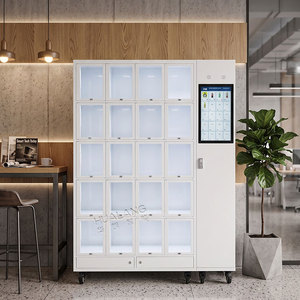 Máquina expendedora automática Plug and Play para peluches, 20 compartimentos, gran espacio, máquina expendedora tipo casillero para pequeños negocios, 20 puertas - Product Image 1