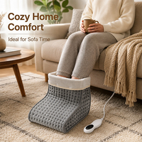 Chauffe-pieds électrique haut de gamme en gros pour la maison, en polaire/polyester ultra doux avec thermostat réglable à distance