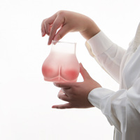 Tasse en verre borosilicate transparente à bouton-poussoir, style mignon, résistante aux hautes températures pour boissons froides et café