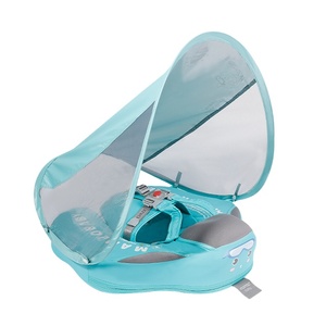 Mambobaby không <span class=keywords><strong>Inflatable</strong></span> bé ngực nổi lưu trữ tùy chọn gấp tán màu xanh và màu hồng Sun Shade Sun bảo vệ - Product Image 1