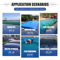 Bassin à poissons pliable en PVC rectangulaire pour l'élevage de crevettes, aquarium pour l'agriculture, aquarium avec cadre entièrement en acier