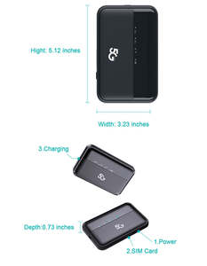 Router Móvil DNXT M3A Wifi 6 5G LTE con Doble Ranura para Tarjeta SIM, Módem Portátil con Batería LED de 10000 mAh y Velocidad de 1200 Mbps - Product Image 2