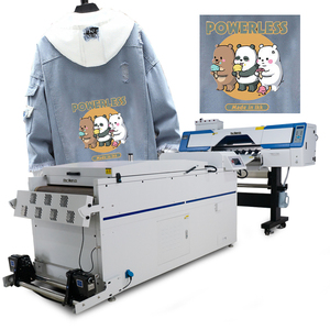 Meilleur prix d'usine imprimante DTF 60cm 4 * i3200 têtes d'impression Machine d'impression à jet d'encre avec machine à secouer la poudre pour l'impression de t-shirts - Product Image 1