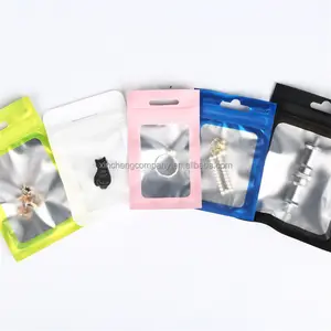 Heat Seal Smell Proof Front Clear Rainbow Mylar Ziplock Hologram Holographic Bag Pouch For Food Packaging
