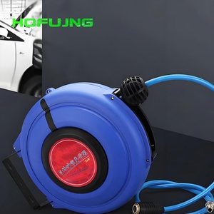 Carrete de Manguera Reforzado Portátil para Montaje en Pared, Carrete de Manguera para Lavado de Autos, Equipo de Lavado a Presión, Carrete de Manguera de Aire Retráctil Automático 1.6Mpa - Product Image 3