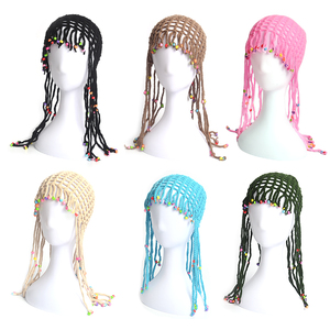 Cappello da donna moda europea e americana da spiaggia da sole cappello tessuto a mano puro gioiello transfrontaliero cappello cavo stile nazionale - Product Image 1