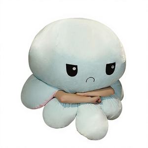 Peluche poulpe réversible en tissu, poupée géante double face - Product Image 6