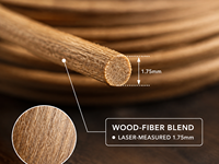 Filament d'imprimante 3D PLA Bois 1,75 mm 1 kg, texture naturelle en fibre de bois, 8 couleurs, pour modèles décoratifs Bambu Lab Creality