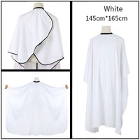 Capes de Coiffure YKYS Personnalisées avec Logo, Noires, Imperméables, Antistatiques en Pongee, de Haute Qualité pour Salons de Coiffure et Barbiers