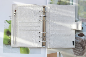 Plans de tampons juridiques A7 réguliers en gros avec logos personnalisés anneau individuel PP fil de couverture ou reliure de couture de selle - Product Image 4