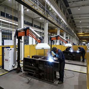 แขนป้อนลวดดูดฝุ่นไฮดรอลิก <span class=keywords><strong>SPH</strong></span>-405 ได้รับการรับรองมาตรฐาน CE สำหรับการผลิตโครงสร้างเหล็ก ดูดซับควันเชื่อมได้ <span class=keywords><strong>360</strong></span> องศา ° . - Product Image 6