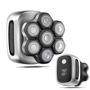 Upgraded <b>Head</b> <b>Shaver</b> <b>for</b> Bald <b>Men</b> 7D LCD Display USB Rechargeable Waterproof Rotary Razor with Hotel Use - Product Image 1