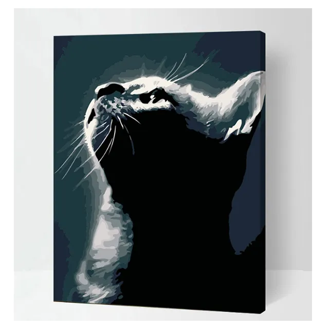 oil paintings art on canvas decorations for home wall arts Black cat arts and crafts supplies wall pictures living room home