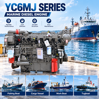 Yuchai YC6MJ450-C20 450PS Schwerlast-Wassergekühlter Schiffsdieselmotor als Hauptantrieb für Frachtschiffe und kommerzielle Schiffe