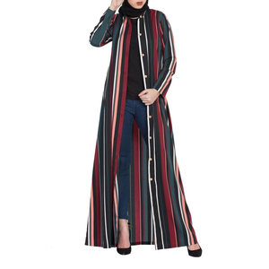 Abaya islamique respirante et légère, nouveau design, style traditionnel modeste, longueur cheville, manches longues, pour femmes musulmanes. - Product Image 3
