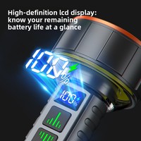 Nouvelle lampe de camping multifonctionnelle M119 M120, super lumineuse à neuf LED COB, lumière d'ambiance, charge rapide, grande capacité, longue autonomie