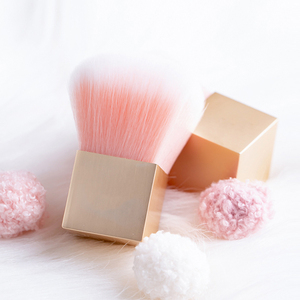 Bàn Chải Trang Điểm Kabuki Dạng Bột Màu Vàng Đơn Phong Cách Mới Với Hình Dạng Nấm Và Cọ Mỹ Phẩm Phấn Má Hồng Sợi Siêu Mềm - Product Image 6