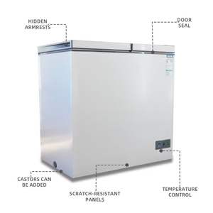 Réfrigérateur et Congélateur Commerciaux Coffre-Congélateur à Dessus Ouvert 200L Horizontal Monotempérature pour Supermarché - Product Image 4