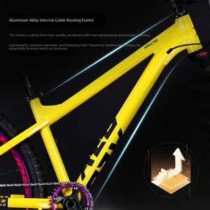 Vélo de montagne tout-terrain AM Oil-Disc pour étudiants, 12 vitesses, en alliage d'aluminium, freins à double disque, capacité de charge de 200 kg, 27,5 pouces, unisexe, pour jeunes - Product Image 3