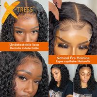 Perruques Courtes Bob Frisées Kinky en Gros Cheveux Humains Lace Front Pas Chères Perruques Frontales HD Lace pour Femmes Noires Perruques Cheveux Humains Coupe Pixie