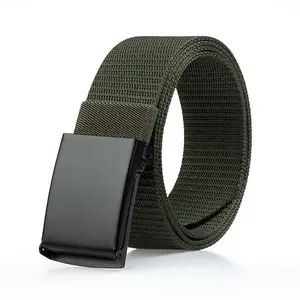 Factory High Quality Strap Buckle Nylon Belt Male Tactical Waist Belt outdoor Canvas Fabric Belts