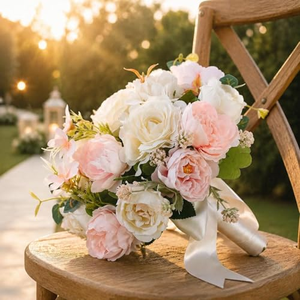 Flores Artificiales de Alta Calidad para Decoración de Bodas, Ramo de Novia, Flores Artificiales de Lujo para Novias - Product Image 4