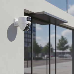 Cámara de Seguridad Interior OEM de Fábrica, Cámara PTZ WiFi de Doble Lente y 3MP, Pantalla Dual, Seguimiento Humano por IA, Audio Bidireccional - Product Image 1