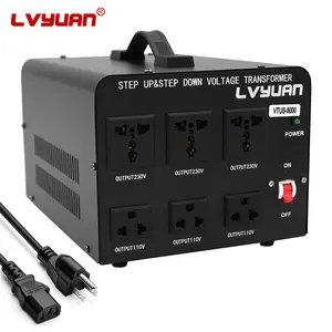 LVYUAN Transformer kontrol listrik 5000W, konverter transformator Step Up Harga 230V 220V 110V Transformer Step Down