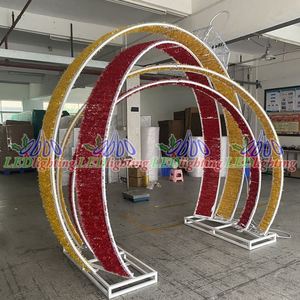 Scenic Park Square Corridor LED Motivo Luz Exterior Impermeable Forma Redonda Arco para Navidad y Halloween Decoración de la boda - Product Image 6