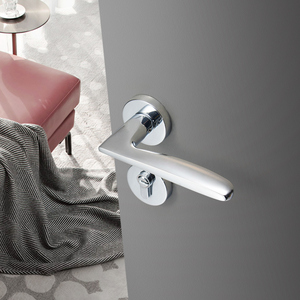 YONFIA Tay Nắm Cửa Hợp Kim Kẽm Nguyên Khối Mạ Crôm Sản Xuất 8001 Khóa Tay Nắm Cửa Nội Thất Phòng Ngủ Nhà Cửa Cho Cửa Gỗ - Product Image 1