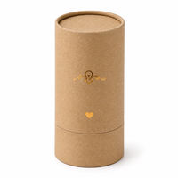 Conteneur en carton biodégradable, emballage de baume au savon de cire d'abeille naturelle, tube cylindrique à poussoir, fournisseur en gros