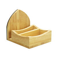 Porte-serviettes en bois personnalisé pour table, porte-serviettes vertical en bois, boîte à serviettes en bois