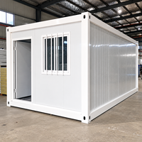 Maison conteneur moderne en kit, unité modulaire préfabriquée directement de l'usine avec structure en acier galvanisé pour bureau, hôtel, camping