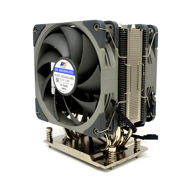 High Performance 4U SP3 Socket Dual Fan Cooler for Networking Devices Telecom Equipment Industrial Controllers Power Electronics