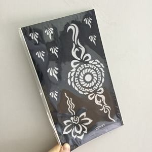 Reutilizable cara cuerpo pintura tatuaje plantilla pegatina temporal aerógrafo geométrico Floral <span class=keywords><strong>flor</strong></span> dedo mano tatuaje pegatina - Product Image 3