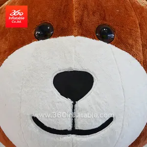 Professional Factory Customized Large Advertising Walking Animal Cartoon Inflatable Mascot Bear Costume For Advertising
