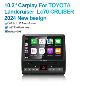 Autoradio Android Navihua 10,2 pouces avec écran tactile Carplay, lecteur DVD multimédia, USB, DSP, nouveau design pour Toyota Land Cruiser LC70 - Product Image 2