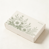 Boîte en carton blanc minimaliste de qualité supérieure, design personnalisé, deux pièces, pour pâtisseries, idéale pour les fêtes