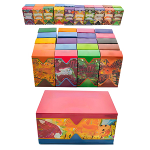 Nhà máy 10 màu in ấn UV in ấn bao bì biểu tượng tùy chỉnh thân thiện với môi dùng một lần shorties hộp Mực hộp giấy cho 10 gói - Product Image 1