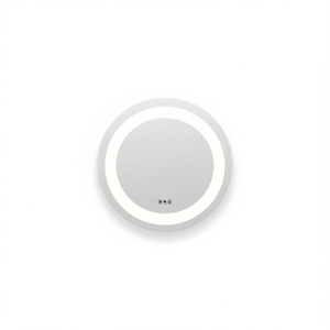 กระจกห้องน้ำ LED ทรงกลม 11.8 นิ้ว ติดผนัง สวิตช์สัมผัส กันน้ำ กรอบอลูมิเนียม ดีไซน์มินิมอล - Product Image 1