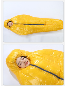 Saco de Dormir de Plumas para Adultos, Inverno, Acolchoado, À Prova de Frio, Acampamento ao Ar Livre, Unissex, Quente, 90% Plumas de Pato, Saco de Dormir para Exterior - Product Image 6