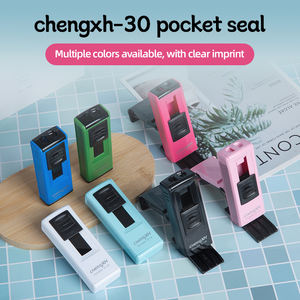 Chengxh-30ポータブルオフィスセルフインキングポケットスタンプ47 * 18mmプラスチックゴムスタンプクイック & 便利な使用 - Product Image 2