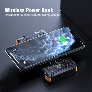 พาวเวอร์แบงค์พลังงานแสงอาทิตย์18000มิลลิแอมป์ต่อชั่วโมงพาวเวอร์แบงค์ชาร์จเร็วสถานีพลังงานพร้อมไฟฉาย - Product Image 4