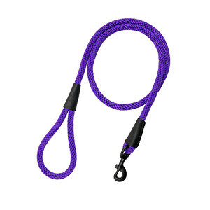 Heavy Duty Braided Dog Rope Leash Diamond Interlaced Weave Wear Resistant Pet <b>Lead</b> For Walking <b>Training</b> OEM ODM Custom Color - Product Image 4